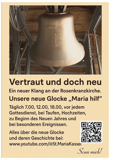 Flyer: Unsere neue Glocke "Maria hilf"